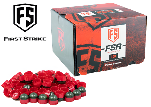 Carton de 600 billes First Strike smoke red / yellow