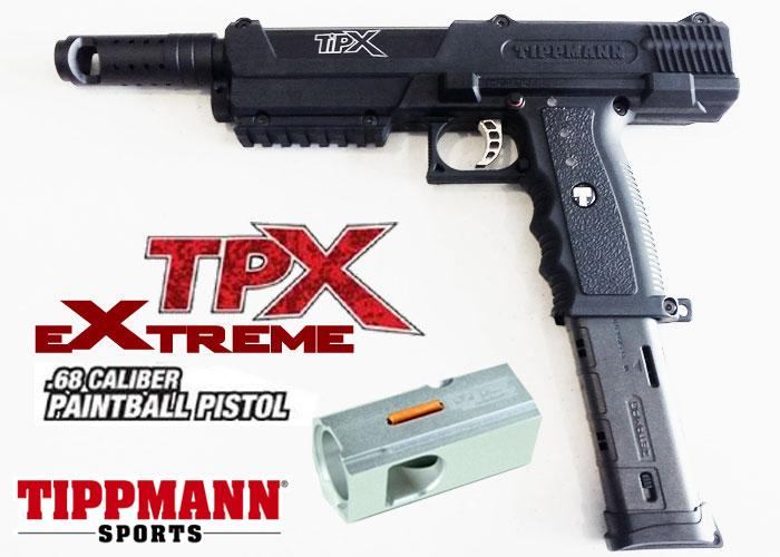 PACK LANCEUR PAINTBALL TIPPMANN TPX V2 Noir +10 CO2 + MASQUE