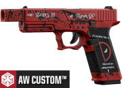 Réplique Airsoft AW Custom X7302 Dead Pool Red/Black Gaz