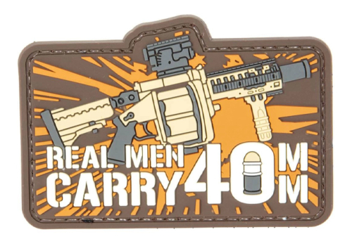 Patch Real Man Carry 40mm