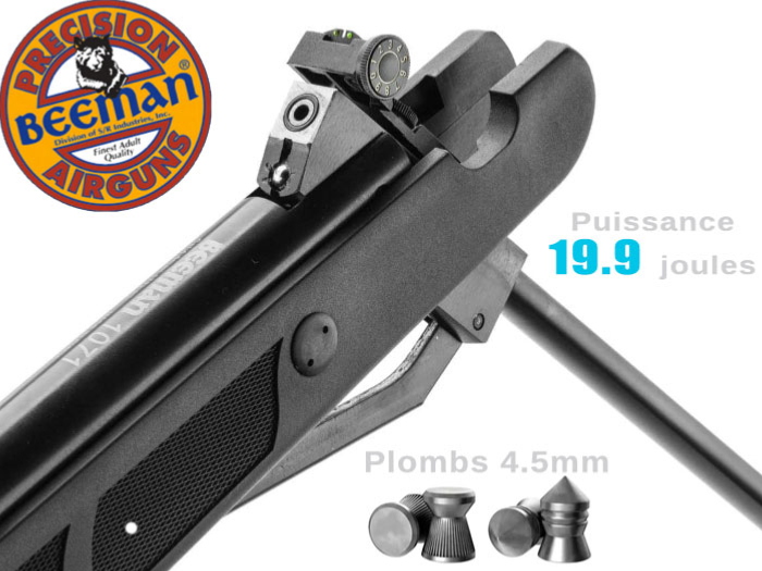 Carabine à plombs Beeman Wolverine RS1 4.5mm 19.9j + lunette 4x32  Reconditionnée