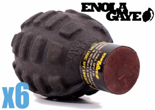 Lot de 6 grenades de peinture US Enola Gaye 2eme génération