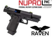 Réplique Airsoft Nuprol Raven Hi Capa 3.8 Pro black gaz GBB