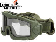 Masque protection Lancer Tactical série Aero olive clear