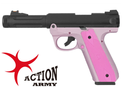 Réplique Airsoft AAP-01 Assassin Pink + Grip Pink gaz GBB