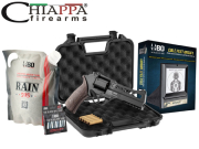 Pack Réplique Airsoft CHIAPPA RHINO 50DS Noir + 5 Co2 + billes + douilles CNC + cible + mallette