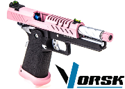 Réplique Airsoft Vorsk Hi Capa 4.3 Noir / Rose gaz GBB