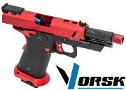 Réplique Airsoft Vorsk CS Hi-Capa 4.3 Vengeance Compact Red / Black 1,0J gaz GBB 