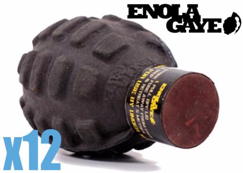 Lot de 12 grenades de peinture US Enola Gaye 2eme génération
