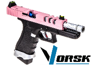 Réplique Airsoft VORSK EU17 Vented Black/Rose GBB