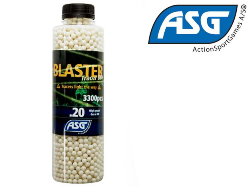 Billes Airsoft ASG Blaster Traçantes vertes 0.20g / 3300