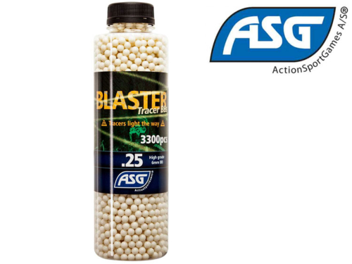 Billes Airsoft ASG Blaster Traçantes vertes 0.25g / 3300