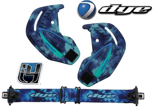 Set Dye I4 strap + ear pieces - Tie Dye