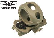 Support pour lampe orientable Valken pour casque tactique - dark earth