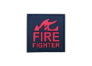  Patch - FIre Fighter Black Red