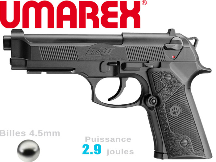 PISTOLET CO2 CULASSE MOBILE 4.5MM