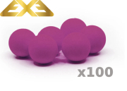 100 billes caoutchouc Rubber balls Pink calibre 50