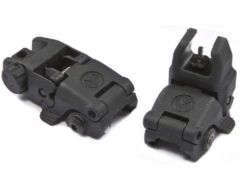 Folding rear and Front sight - black