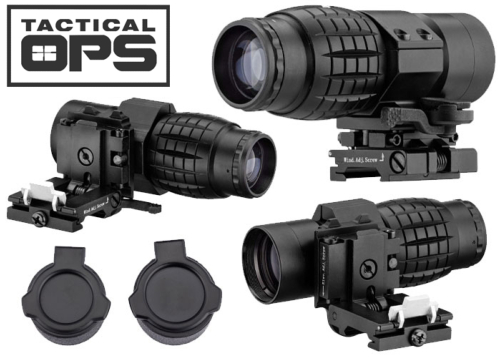 Magnifier 1-3X Tactical Ops avec montage basculant
