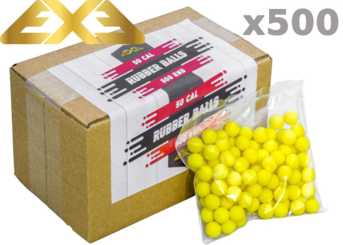 500 billes caoutchouc Rubber balls calibre 50