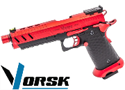 Réplique Airsoft Vorsk CS Hi-Capa 5.1 Vengeance Compact Red / Black 1,0J gaz GBB 