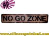 Panneau bois Basic "no go zone"