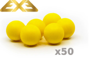 50 billes caoutchouc Rubber balls  calibre 50