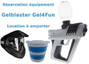 Réservation location Kit Gelblaster à emporter