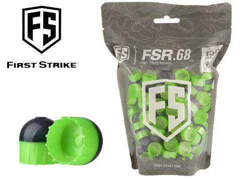 Sachet de 150 billes First Strike smoke green / green