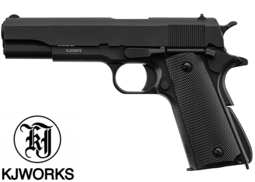 Réplique Airsoft KJ Works 1911 full métal Gaz