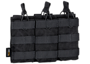 Modular open top triple mag pouch black