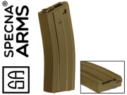 Chargeur Specna Arms 300 Billes Hi-cap M4/M16/M15 Métal Tan